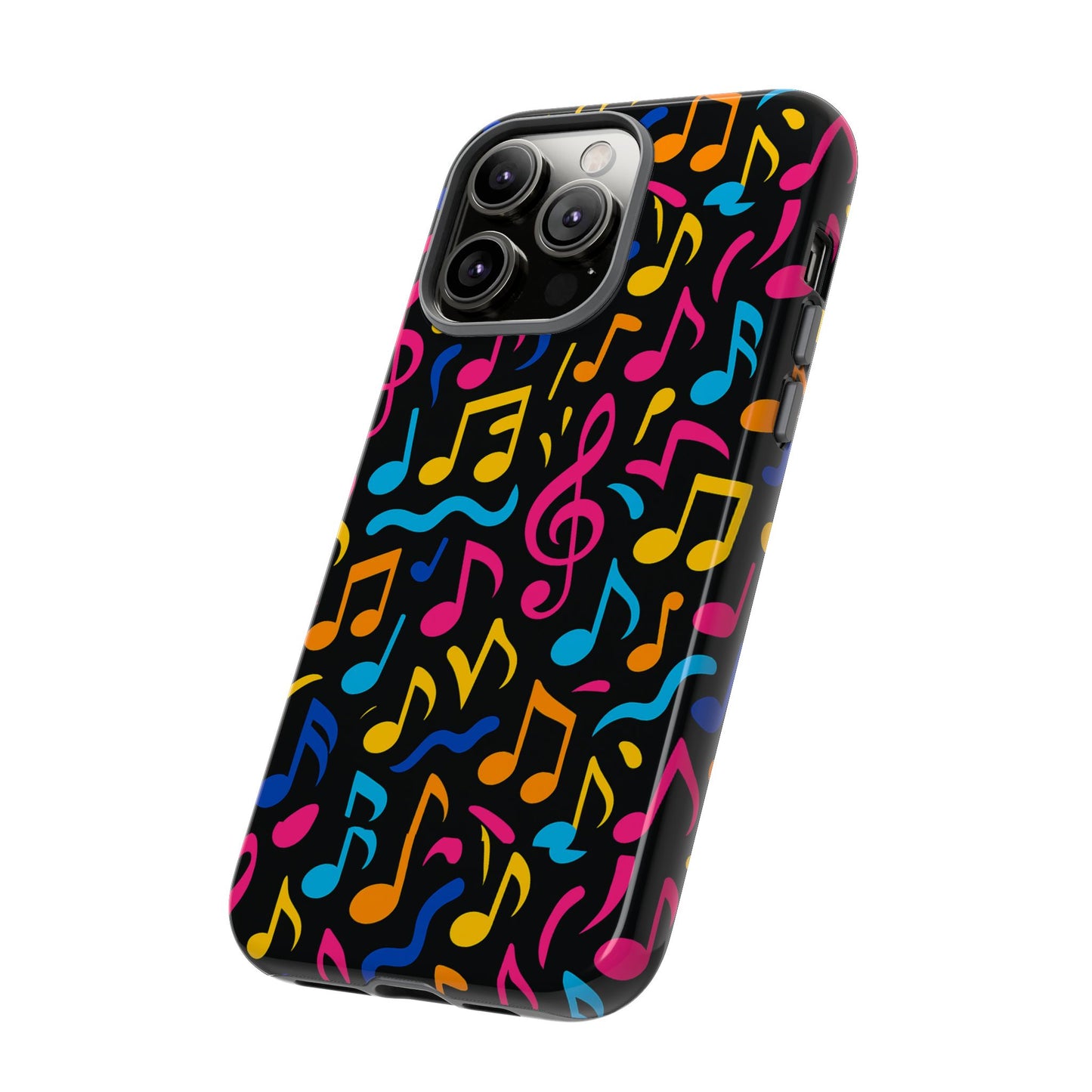 vibrant music themed phone case with colourful 3d design – stylish protection for music lovers – compatible with iphone 13, 14, 15 & 16 – all models including pro, pro max & plus