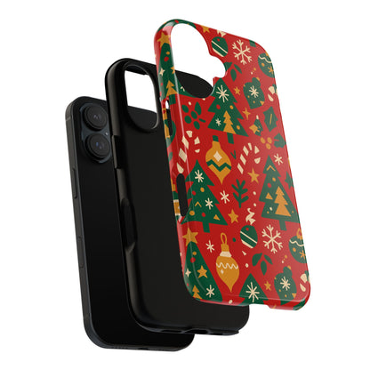 Multicolor 3D Wrap Protective Phone Case with Festive Holiday Design – Fun Retro Style for Smartphone Protection Compatible with iPhone 13, 14, 15 & 16 – all models including Pro, Pro Max & Plus