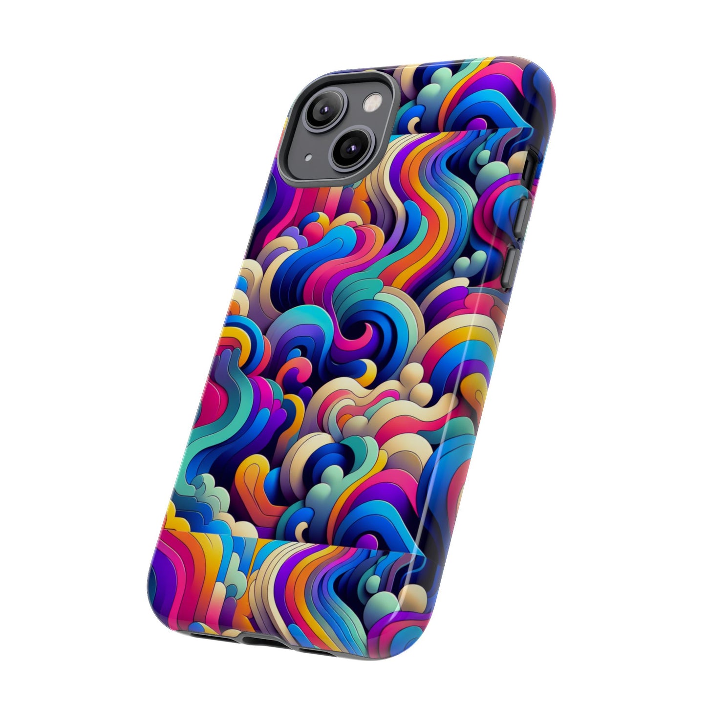 pink pattern image 9 phone case with 3d wrap and shock protection for smartphones