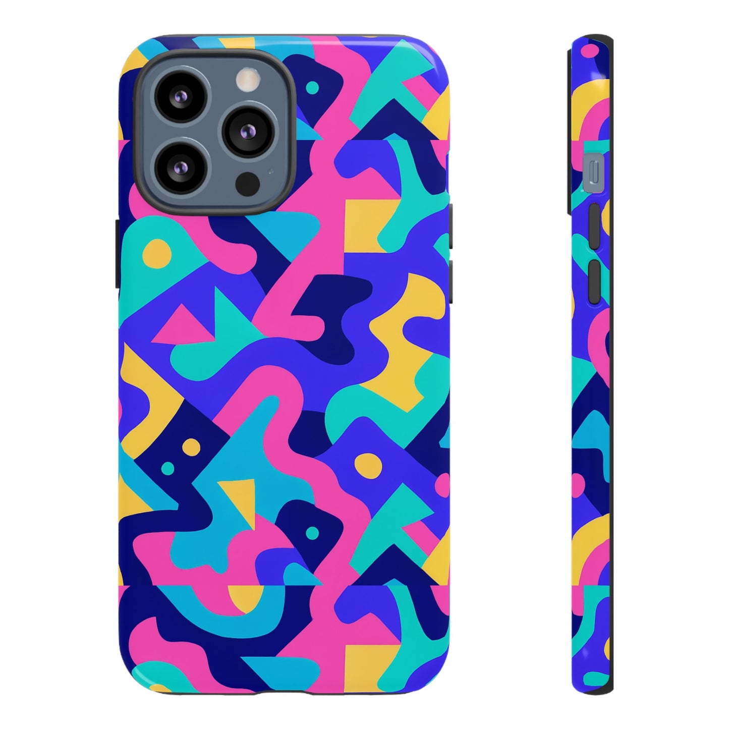 vibrant abstract pattern protective phone case stylish accessory for unique expression compatible with iphone 13, 14, 15 & 16 – all models including pro, pro max & plus
