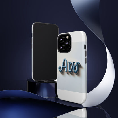 Vibrant 3D Wrap Protective Phone Case in Retro Blue Design – Trendy Accessory for Fashion-Forward Users Compatible with iPhone 13, 14, 15 & 16 – all models including Pro, Pro Max & Plus