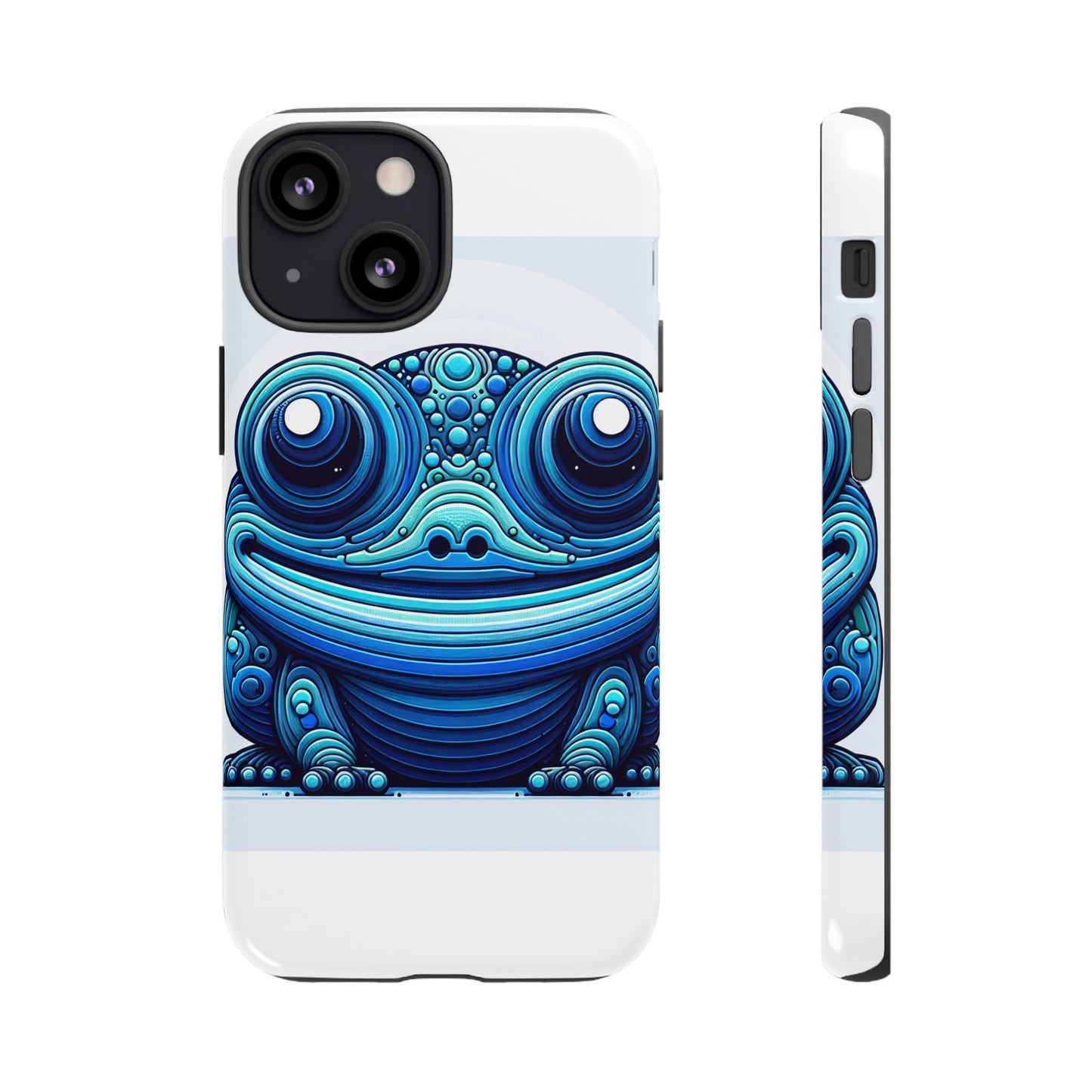 vibrant 3d animal-inspired phone case in blue for stylish protection and unique expression compatible with iphone 13, 14, 15 & 16 – all models including pro, pro max & plus