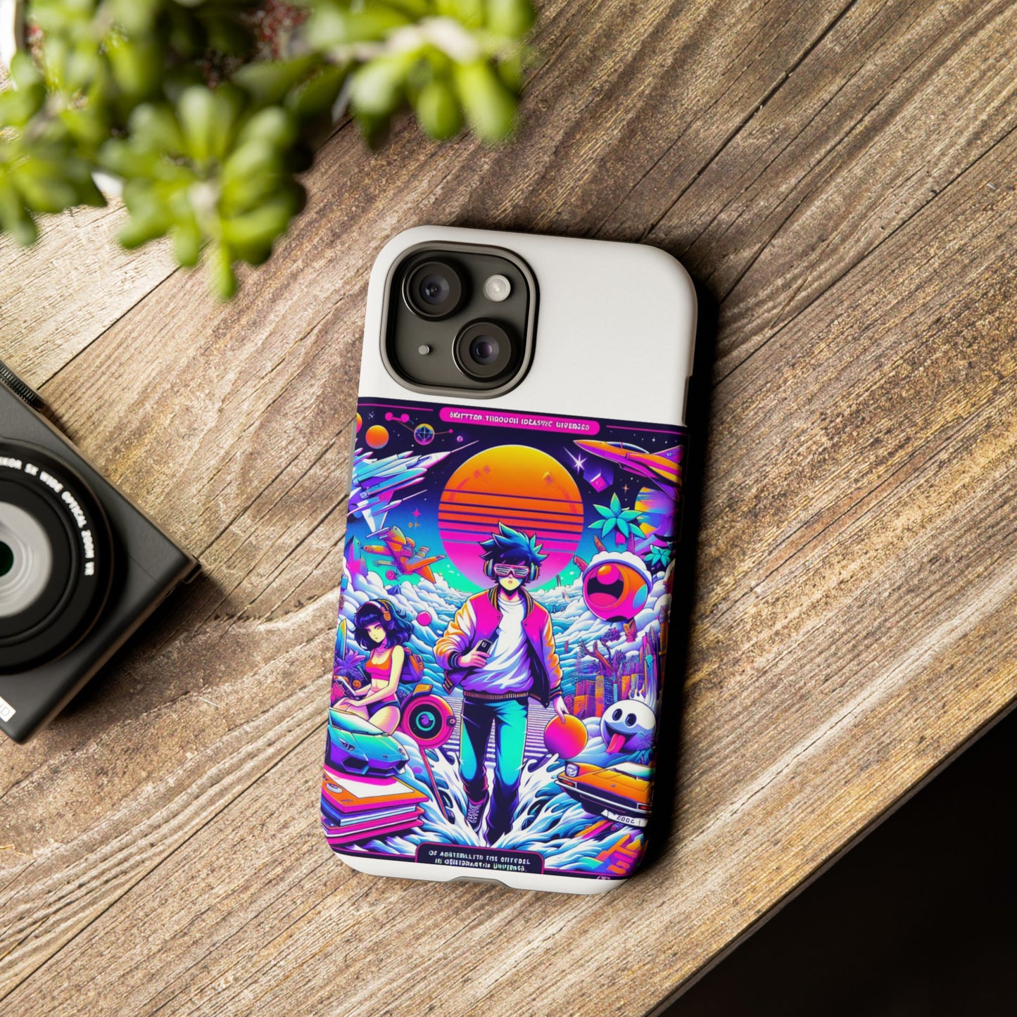 skibidiverse traveller protective phone case with 3d wrap design, durable uv protection, shock absorption for anime and comic culture fans