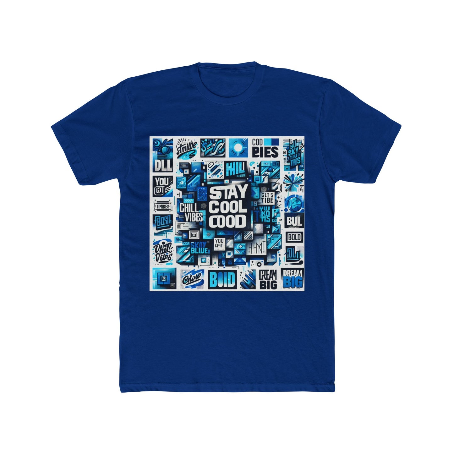 alphabet blue 52 unisex t-shirt – stylish casual wear, comfortable cotton tee for men & women, perfect everyday t-shirt