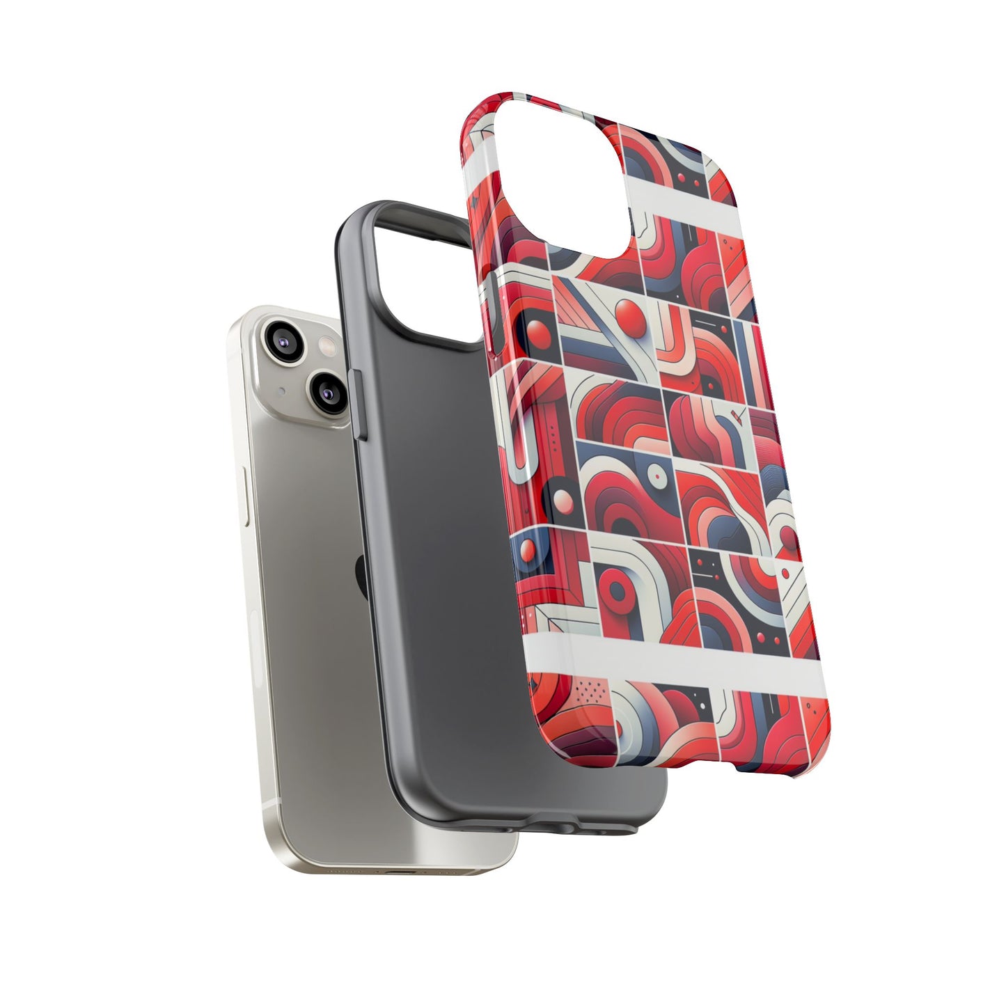 pattern image 3 vibrant shockproof phone case for anime and comic fans - stylish impact protection with abstract art design compatible with iphone 13, 14, 15 & 16 – all models including pro, pro max & plus