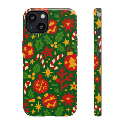 Vibrant Christmas Themed 3D Wrap Phone Case for Smartphones - Fun Holiday Accessory for Self-Expression Compatible with iPhone 13, 14, 15 & 16 – all models including Pro, Pro Max & Plus