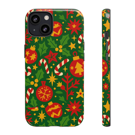 Vibrant Christmas Themed 3D Wrap Phone Case for Smartphones - Fun Holiday Accessory for Self-Expression Compatible with iPhone 13, 14, 15 & 16 – all models including Pro, Pro Max & Plus
