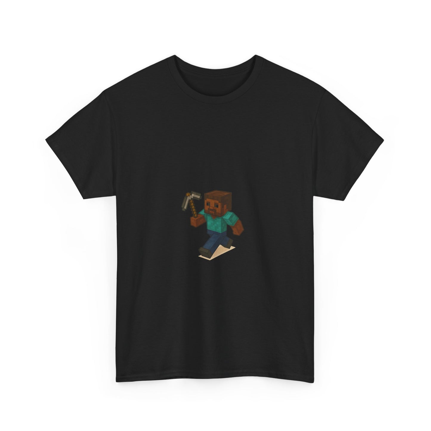 unisex heavy cotton tee - retro gamer shirt with pixelated character for gaming enthusiasts and casual wear