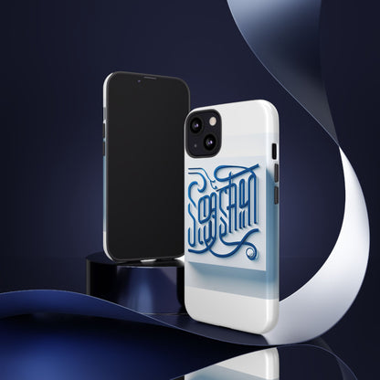 Vibrant Blue 3D Alphabet Phone Case for Stylish Protection and Unique Expression Compatible with iPhone 13, 14, 15 & 16 – all models including Pro, Pro Max & Plus
