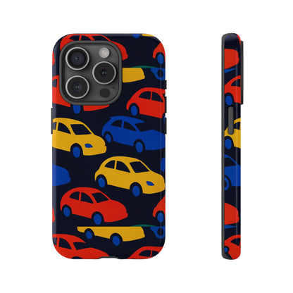 Multicolour 3D Car Design Protective Phone Case Stylish Accessory for Unique Expression Compatible with iPhone 13, 14, 15 & 16 – all models including Pro, Pro Max & Plus