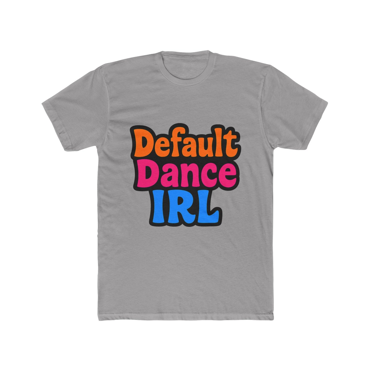 unisex t-shirt featuring multicolor video game inspired default dance design – perfect gift for gamers and enthusiasts