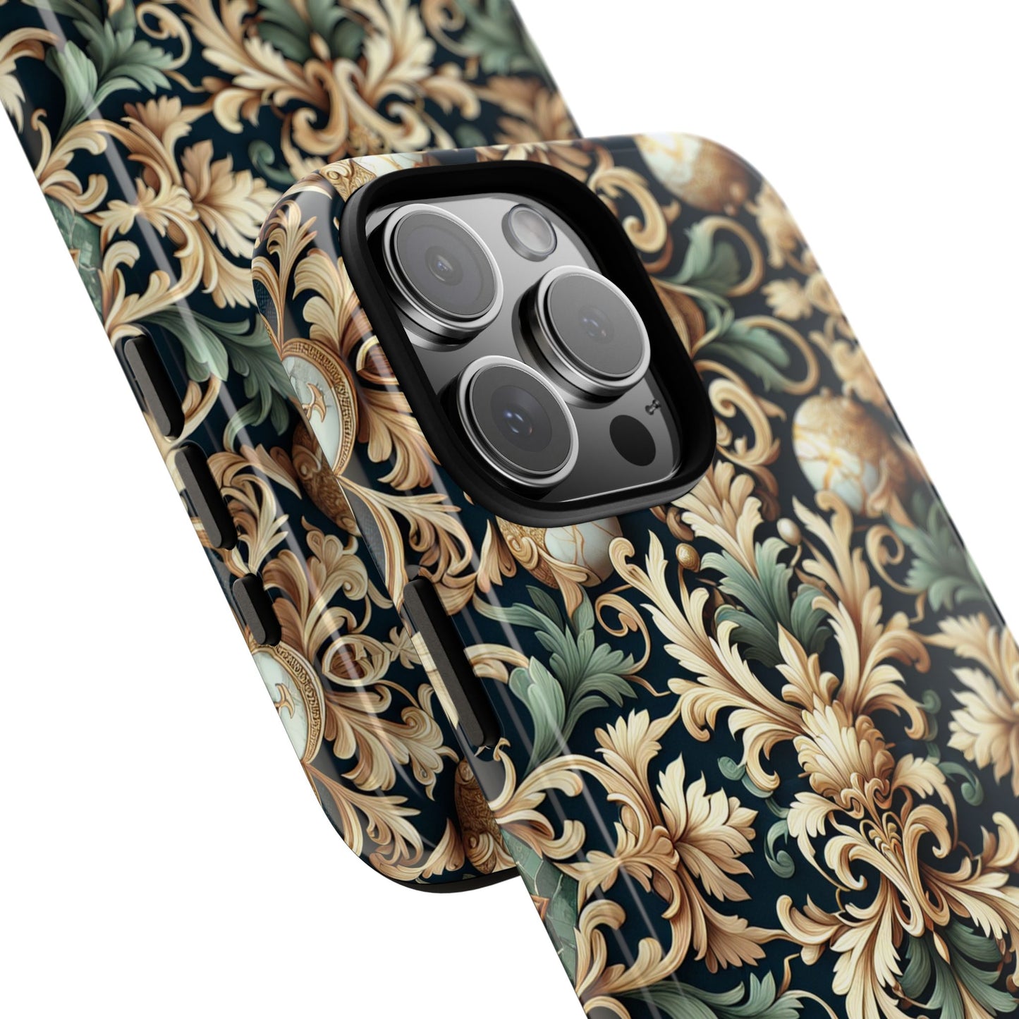 copy of pattern image 7 shockproof phone case for kids and teens with baroque design for stylish protection compatible with iphone 13, 14, 15 & 16 – all models including pro, pro max & plus