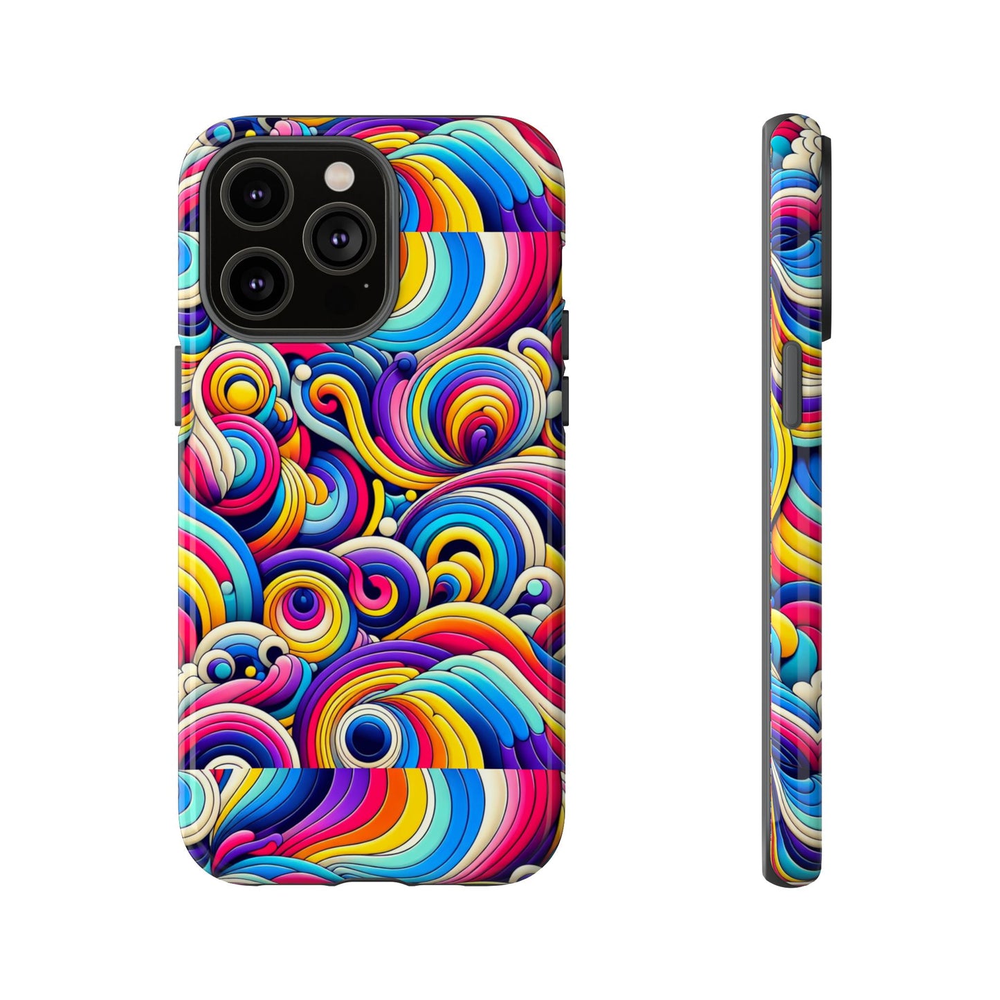 pink pattern image 5 protective phone case with 3d wrap design for stylish smartphone protection