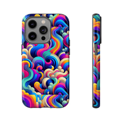 Pink Pattern Image 9 Phone Case with 3D Wrap and Shock Protection for Smartphones