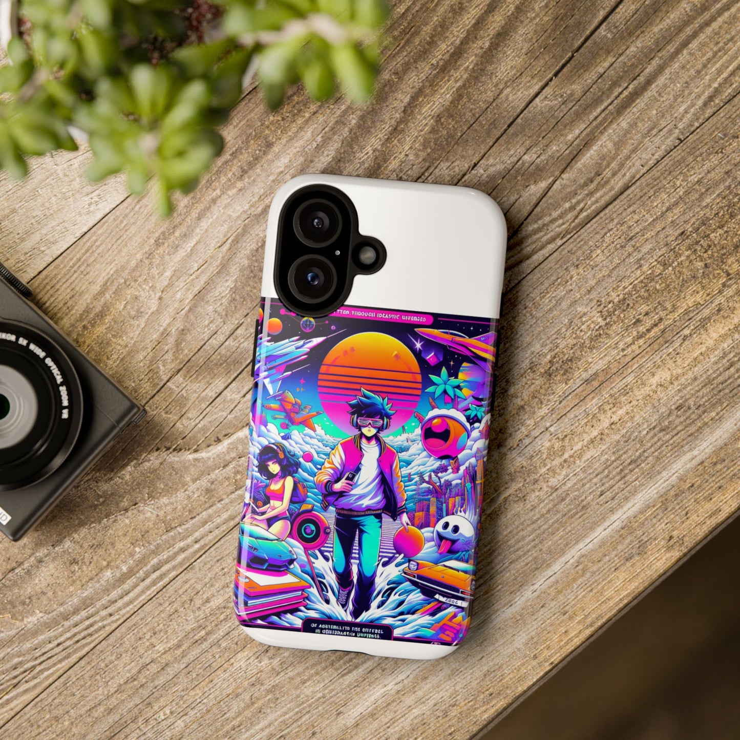 skibidiverse traveller protective phone case with 3d wrap design, durable uv protection, shock absorption for anime and comic culture fans