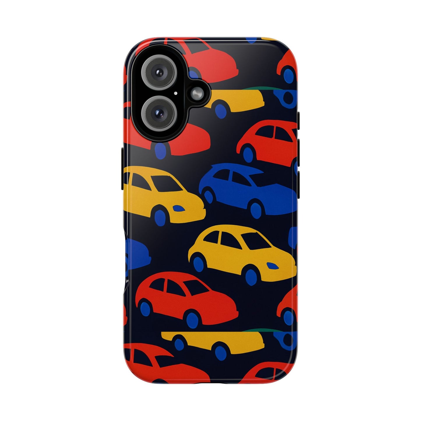 multicolour 3d car design protective phone case stylish accessory for unique expression compatible with iphone 13, 14, 15 & 16 – all models including pro, pro max & plus