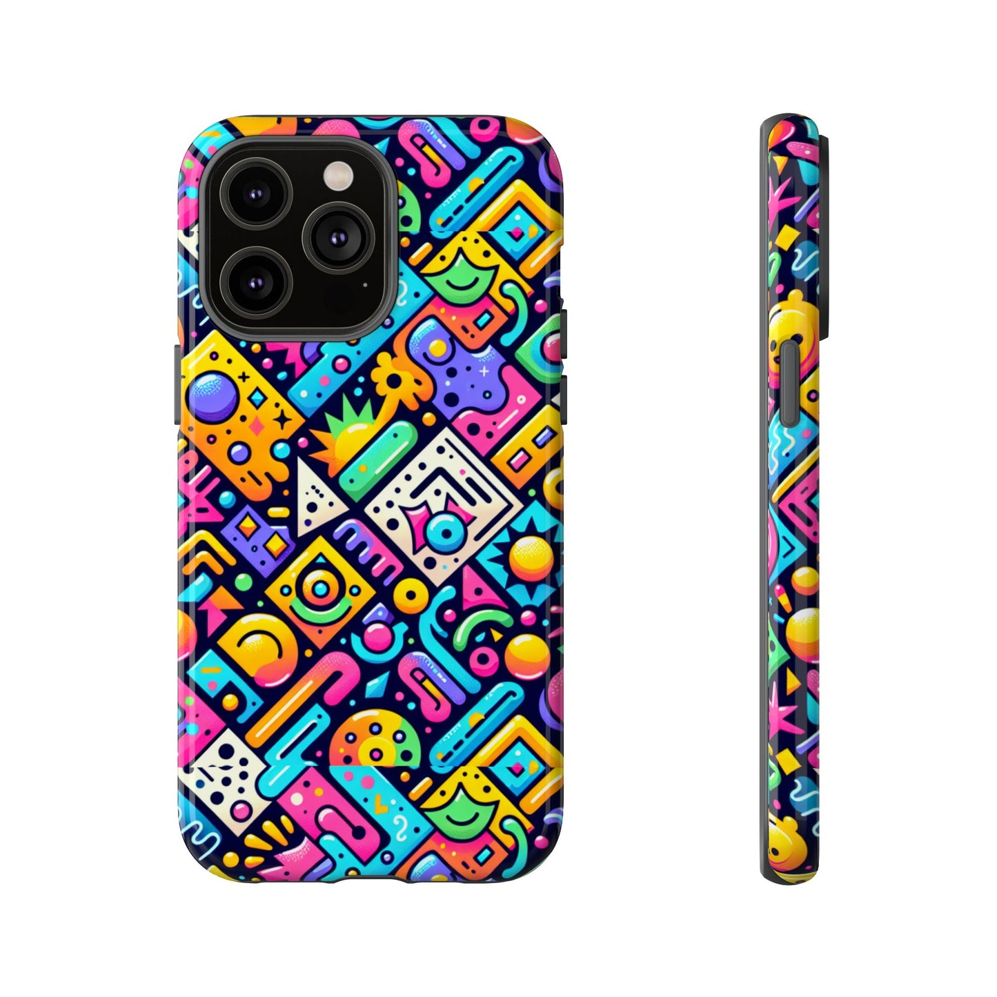 pattern image 2 vibrant 3d phone case for anime and comic fans stylish protection for smartphones compatible with iphone 13, 14, 15 & 16 – all models including pro, pro max & plus