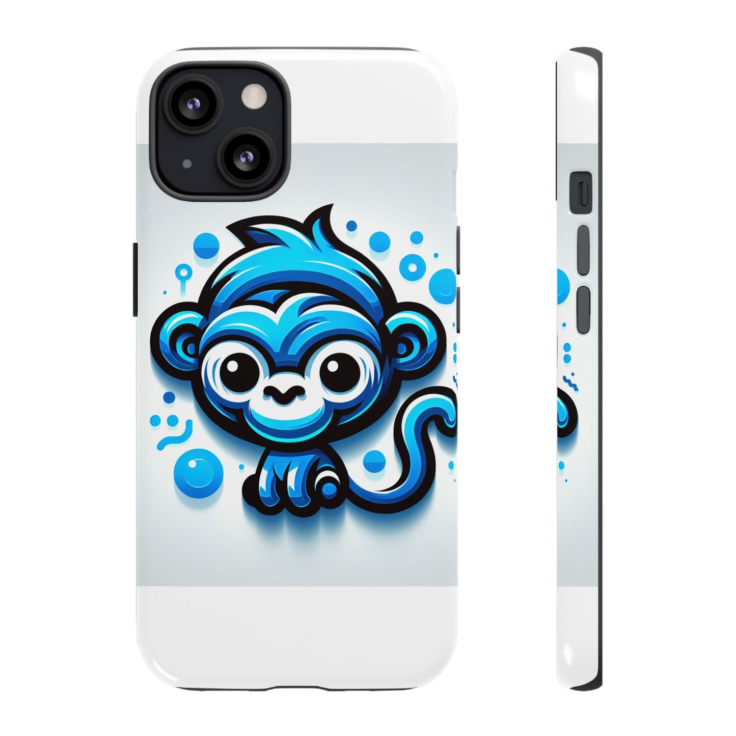 vibrant 3d wrap protective phone case with fun blue monkey design – stylish accessory for men and women – compatible with iphone 13, 14, 15 & 16 – all models including pro, pro max & plus