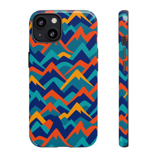 Vibrant 3D Mountain Design Protective Phone Case – Stylish and Durable Cover Compatible with iPhone 13, 14, 15 & 16 – All Models Including Pro, Pro Max & Plus
