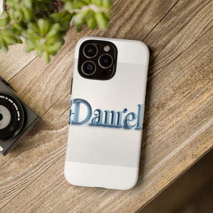 Vibrant 3D Wrap Protective Phone Case in Blue Lettering Stylish Design for Unique Accessory Lovers Compatible with iPhone 13, 14, 15 & 16 – all models including Pro, Pro Max & Plus