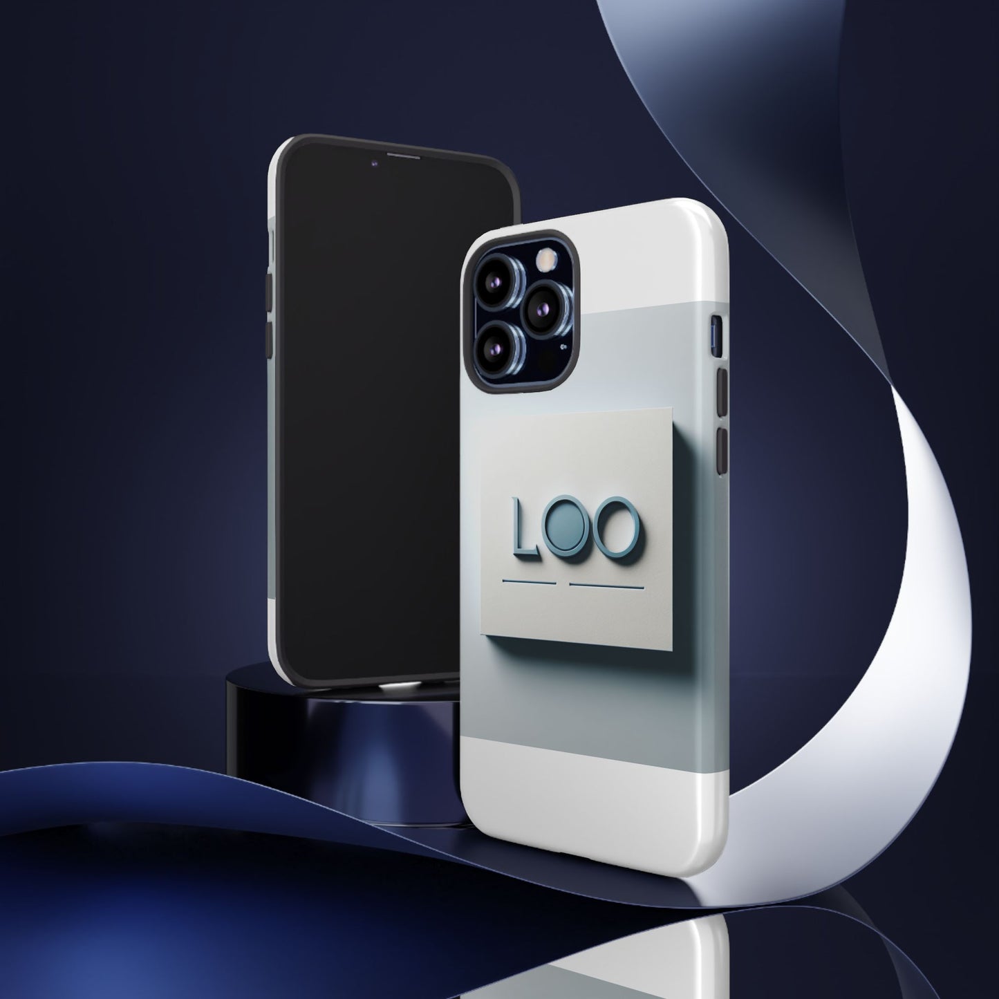 3d wrap protective phone case in blue with modern design for stylish protection compatible with iphone 13, 14, 15 & 16 – all models including pro, pro max & plus