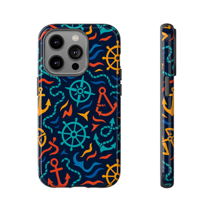 Nautical Multicolor Protective Phone Case with 3D Wrap Design for Unique Style and Self-Expression Compatible with iPhone 13, 14, 15 & 16 – all models including Pro, Pro Max & Plus