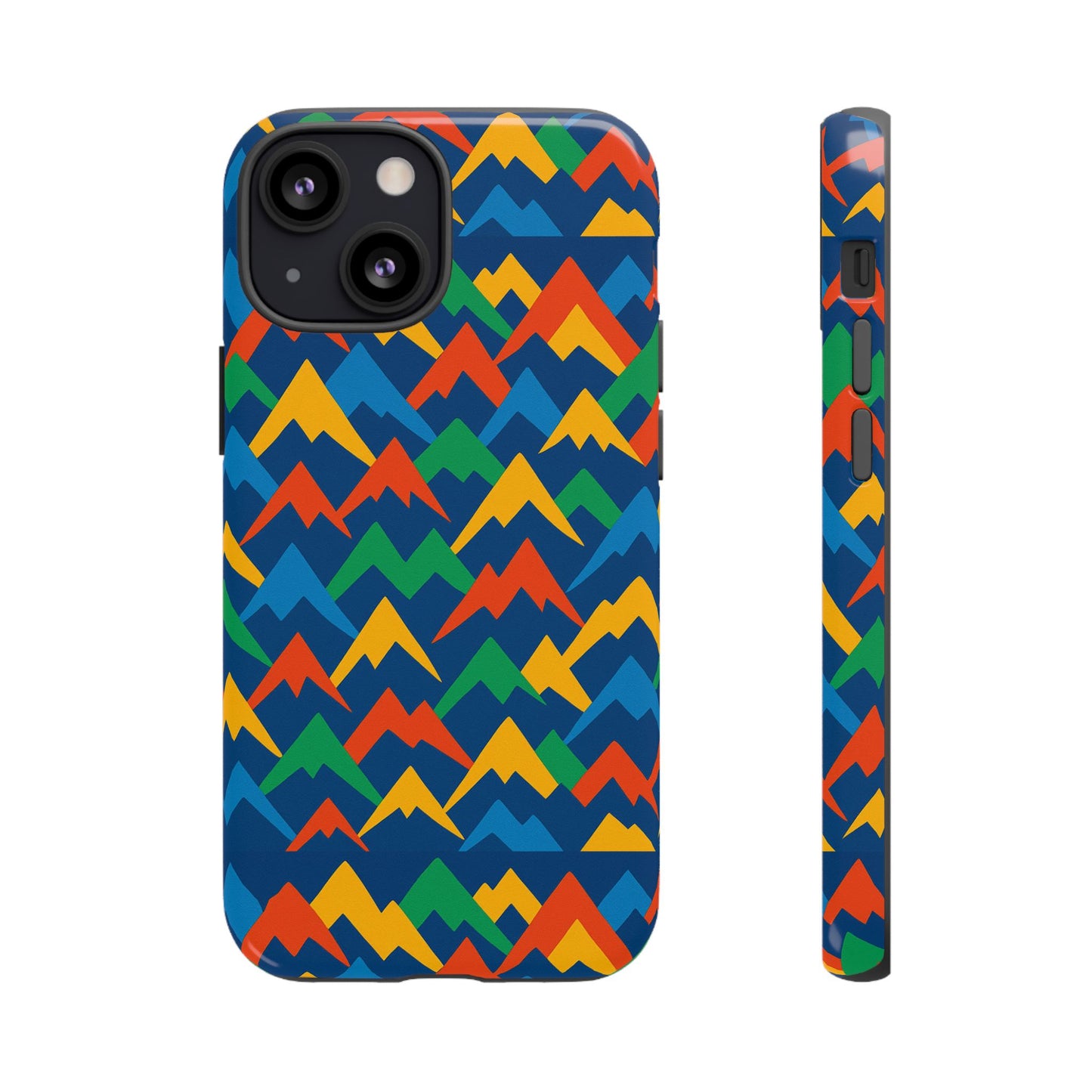 vibrant 3d mountain design phone case for stylish protection – unique accessory compatible with iphone 13, 14, 15 & 16 – all models including pro, pro max & plus