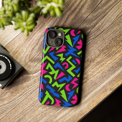 Y2K Multicolour 4 Protective Phone Case with 3D Design – Stylish Protection for Unisex Smartphones Compatible with iPhone 13, 14, 15 & 16 – All Models Including Pro, Pro Max & Plus