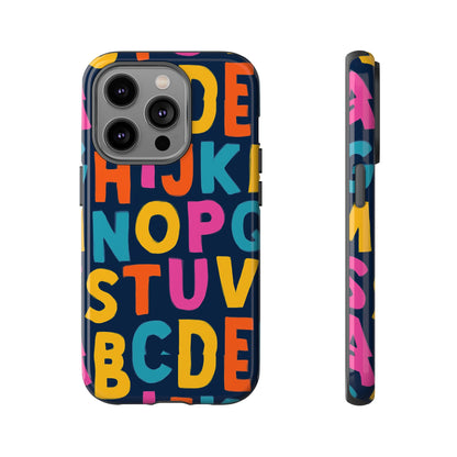 Multicolour Alphabet 3D Wrap Protective Phone Case for Unique Style and Playful Expression Compatible with iPhone 13, 14, 15 & 16 – All Models Including Pro, Pro Max & Plus
