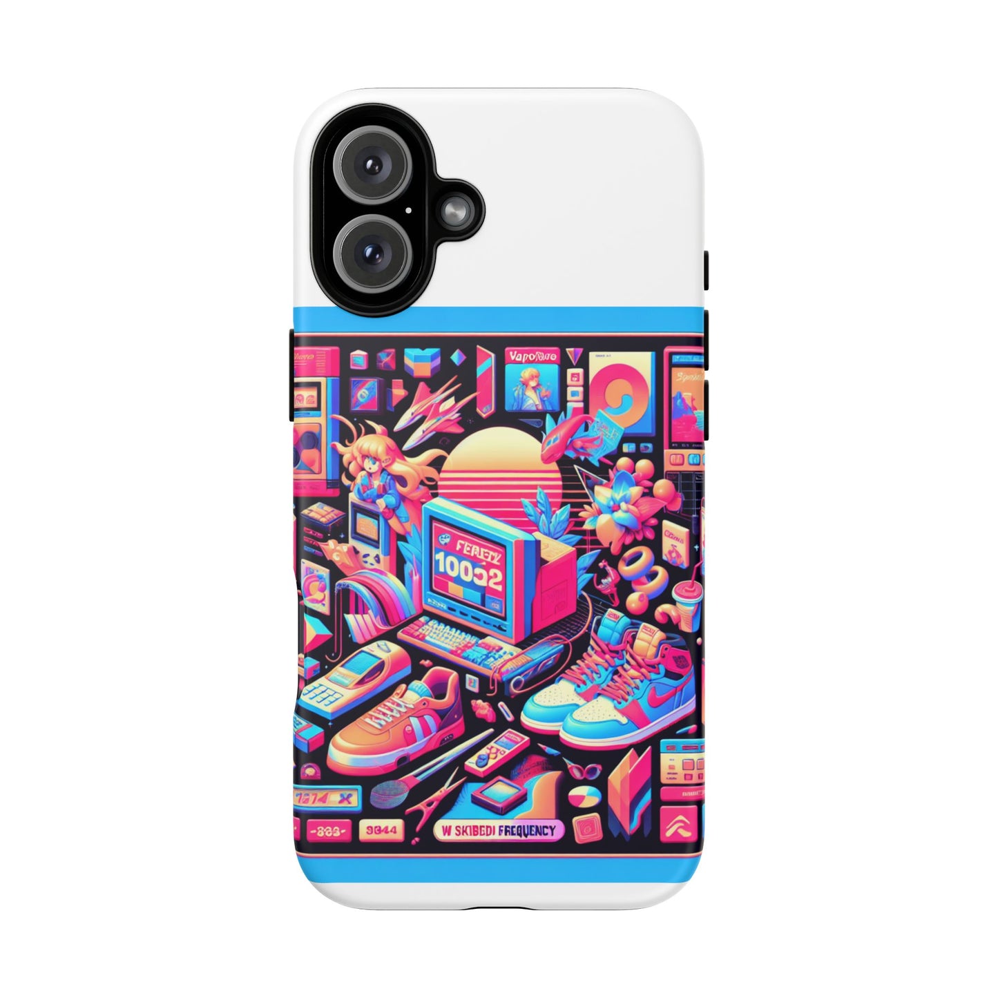 w skibidi frequency 3d wrap protective phone case for anime lovers, durable tpu silicone, shock absorbing, uv protected, glossy or matte finish, unique gift idea