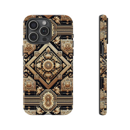 Pattern Image 1 Vibrant Shockproof Phone Case for Anime and Comic Fans, Retro Baroque Style, Durable Finish, Compatible with iPhone 13, 14, 15 & 16 – all models including Pro, Pro Max & Plus