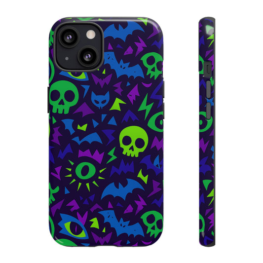 Multicolour Horror 3D Wrap Protective Phone Case – Unique Playful Design for Stylish Protection – Compatible with iPhone 13, 14, 15 & 16 – All Models Including Pro, Pro Max & Plus