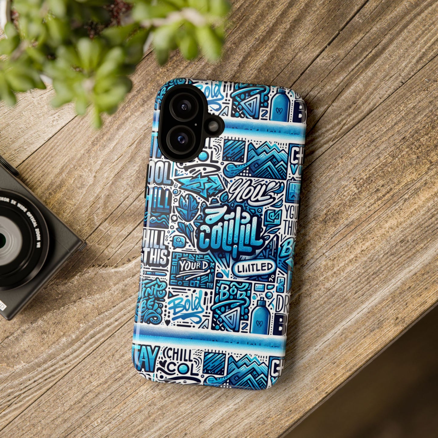 blue pattern image 23 phone case for mobile phones shockproof tpu cover with vivid 3d wrap design and retro anime comic style