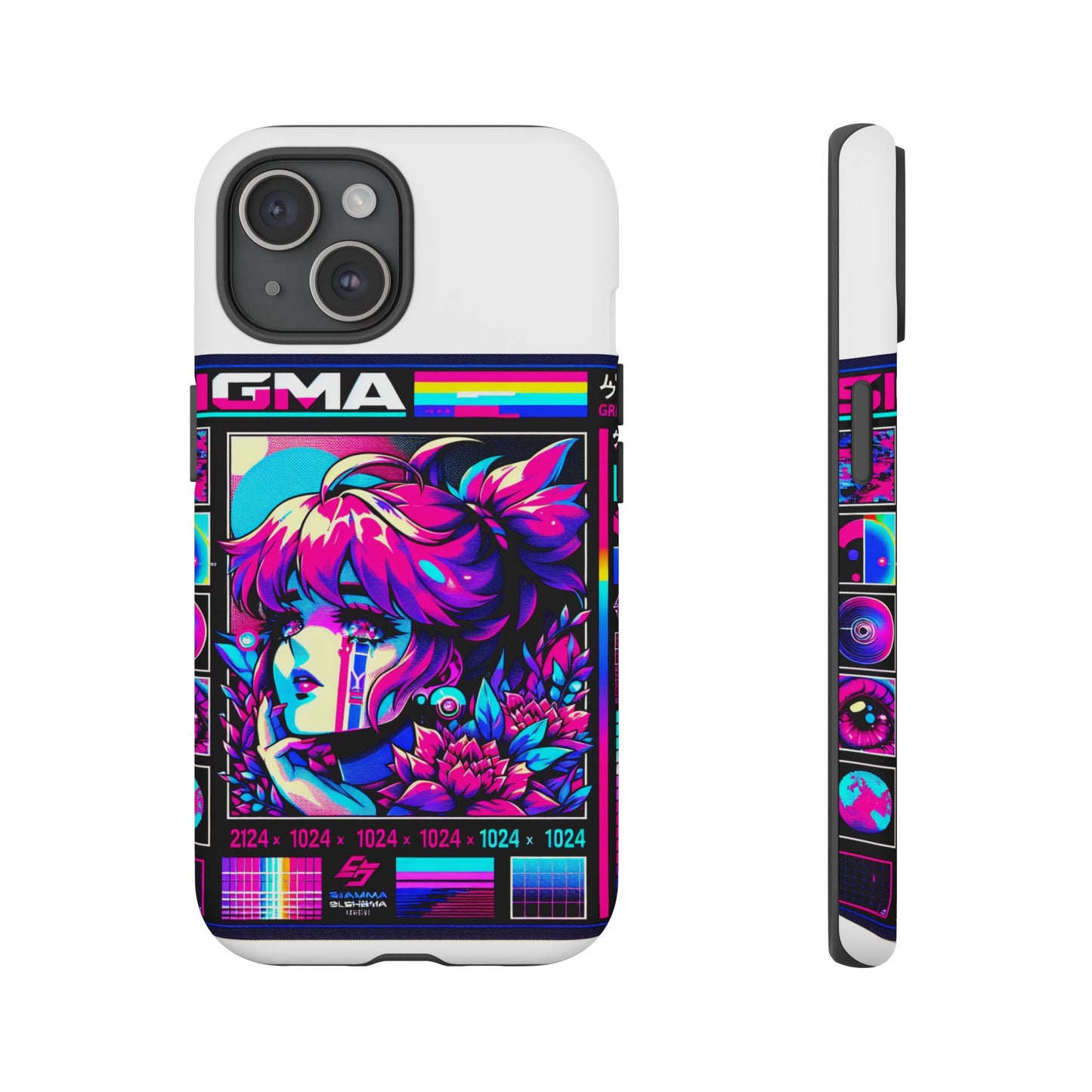sigma grindset 3d wrap protective phone case for anime lovers, durable shock absorption, uv protected, stylish accessory for unique self-expression
