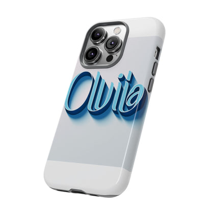 Vibrant 3D Typography Phone Case in Blue for Stylish Protection – Unique Accessory for Self-Expression Compatible with iPhone 13, 14, 15 & 16 – All Models Including Pro, Pro Max & Plus
