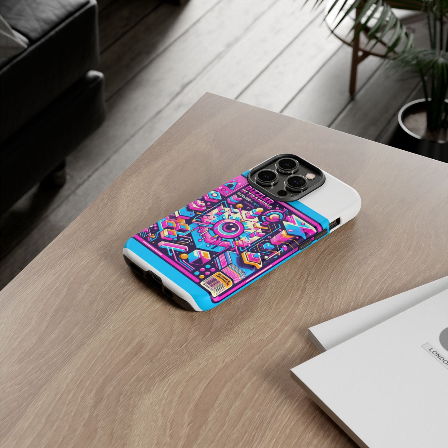rizzler in training 3d wrap protective phone case for anime lovers