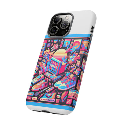 W Skibidi Frequency 3D Wrap Protective Phone Case for Anime Lovers, Durable TPU Silicone, Shock Absorbing, UV Protected, Glossy or Matte Finish, Unique Gift Idea