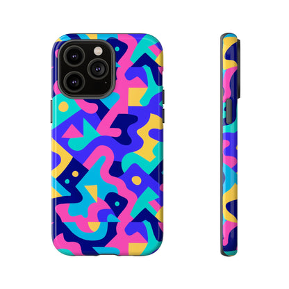 Vibrant Abstract Pattern Protective Phone Case Stylish Accessory for Unique Expression Compatible with iPhone 13, 14, 15 & 16 – All Models Including Pro, Pro Max & Plus