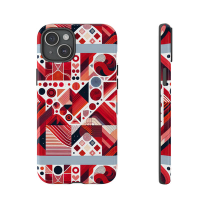 Pattern Image 8 Vibrant Shockproof Phone Case for Kids and Teens with Abstract Geometric Design Compatible with iPhone 13, 14, 15 & 16 – all models including Pro, Pro Max & Plus