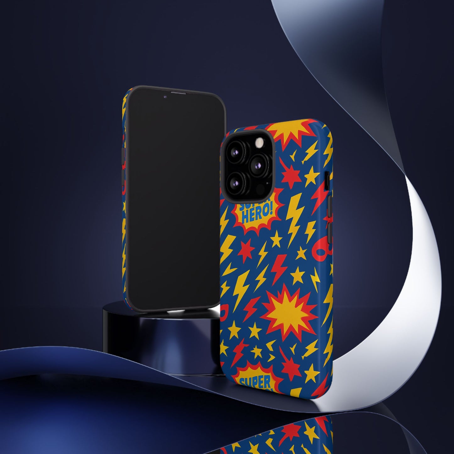 vibrant 3d superhero phone case – colourful retro design for kids and adults – stylish protection compatible with iphone 13, 14, 15 & 16 – all models including pro, pro max & plus