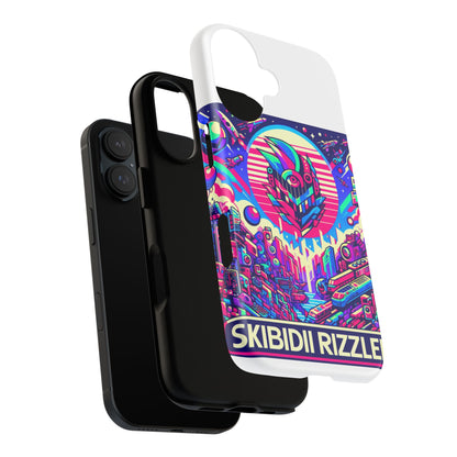 Skibidi Rizzler Protective Phone Case with 3D Wrap Design, Shock Absorbing TPU Silicone, UV Protected, Ideal Gift for Anime and Comic Culture Fans