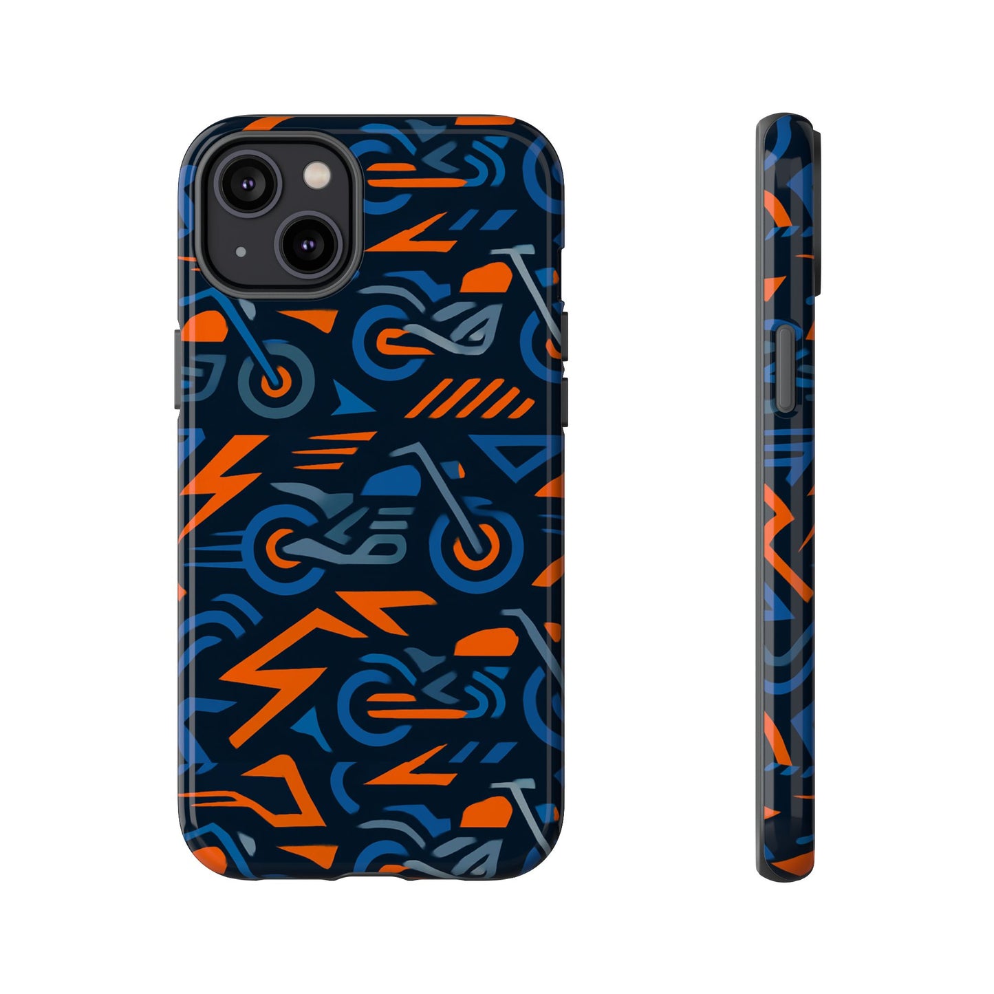 multicolour 3d wrap motorcycle protective phone case – vibrant design for stylish protection compatible with iphone 13, 14, 15 & 16 – all models including pro, pro max & plus
