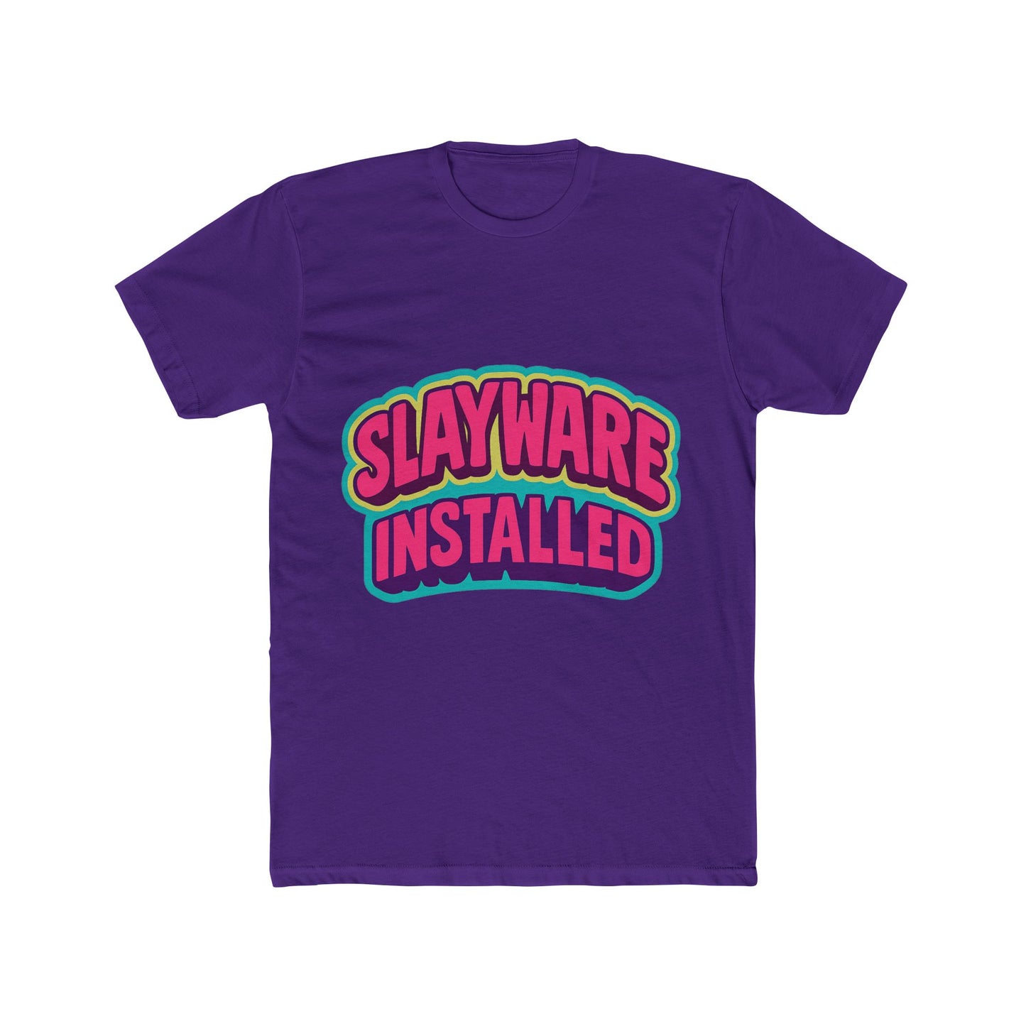 slayware installed unisex t-shirt – multicolor meme graphic tee – comfort and style for men & women