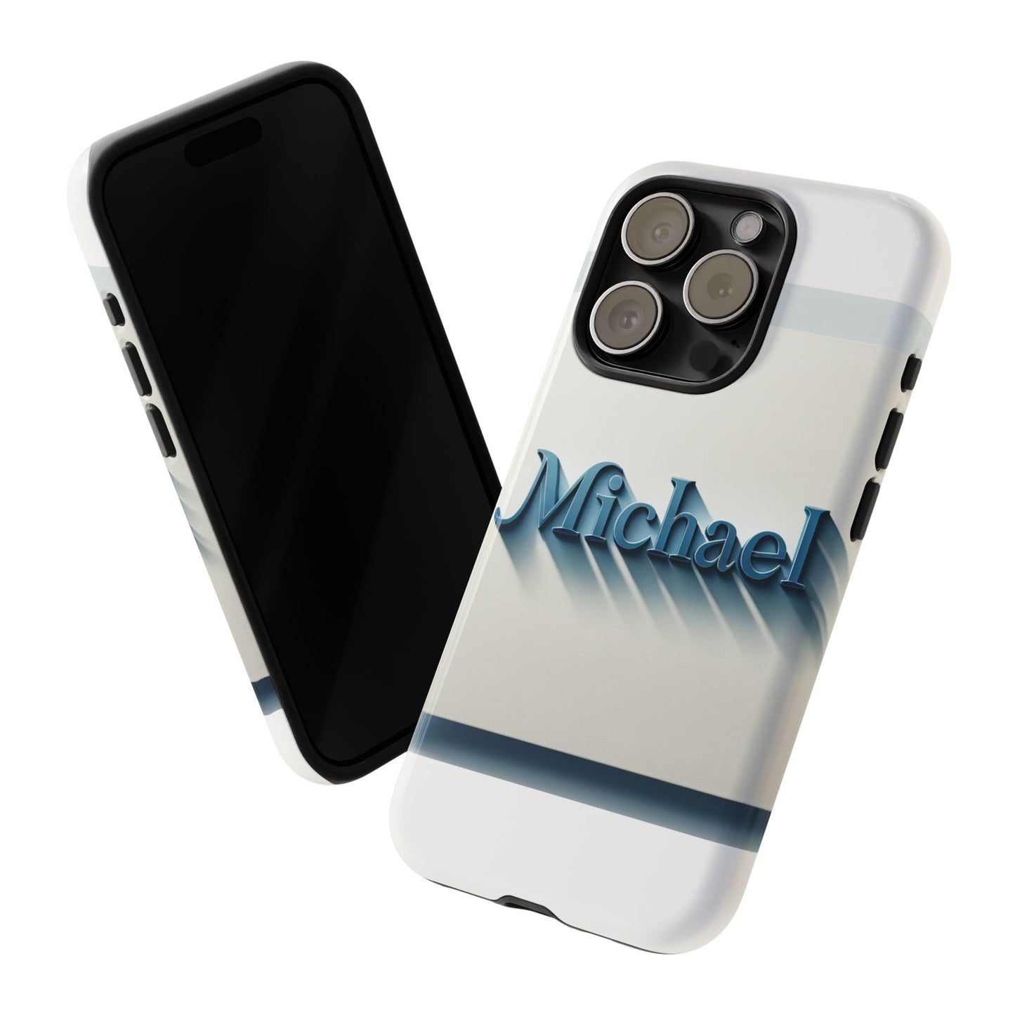 3d textured protective phone case in blue and white, stylish accessory for creative individuals, compatible with iphone 13, 14, 15 & 16 – all models including pro, pro max & plus