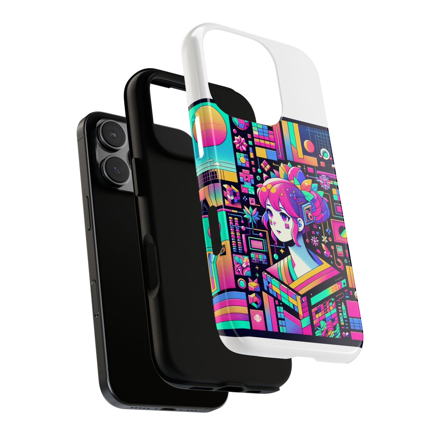 ratio d irl protective phone case with 3d wrap design, uv protected, durable tpu silicone, shock absorbent, ideal for anime and comic culture fans