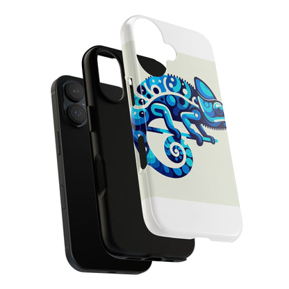 Vibrant 3D Chameleon Phone Case for Stylish Protection with Unique Blue Animal Design Compatible with iPhone 13, 14, 15 & 16 – All Models Including Pro, Pro Max & Plus