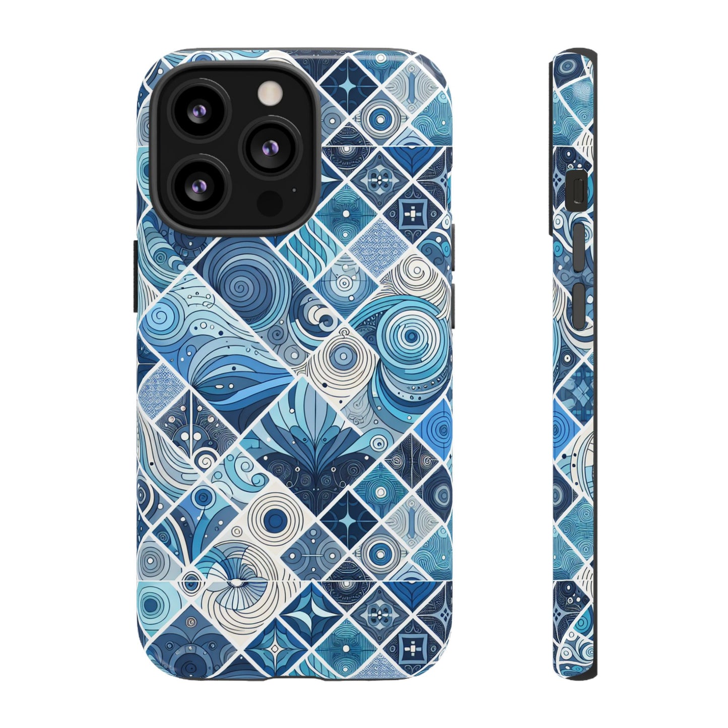 1 pattern image 1 vibrant shockproof phone case for anime and comic fans, retro art style, durable & uv protected, compatible with iphone 13-16 pro max plus
