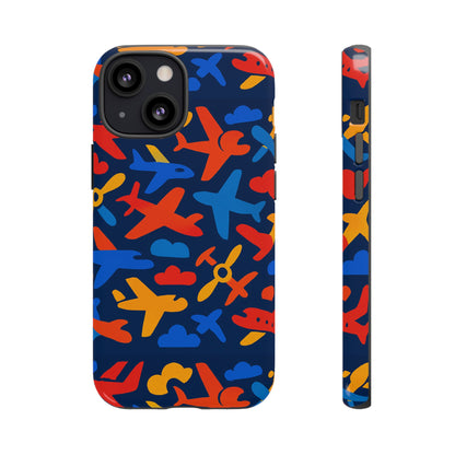 Vibrant 3D Wrap Protective Phone Case with Colourful Aviation Design for Stylish Protection Compatible with iPhone 13, 14, 15 & 16 – all models including Pro, Pro Max & Plus