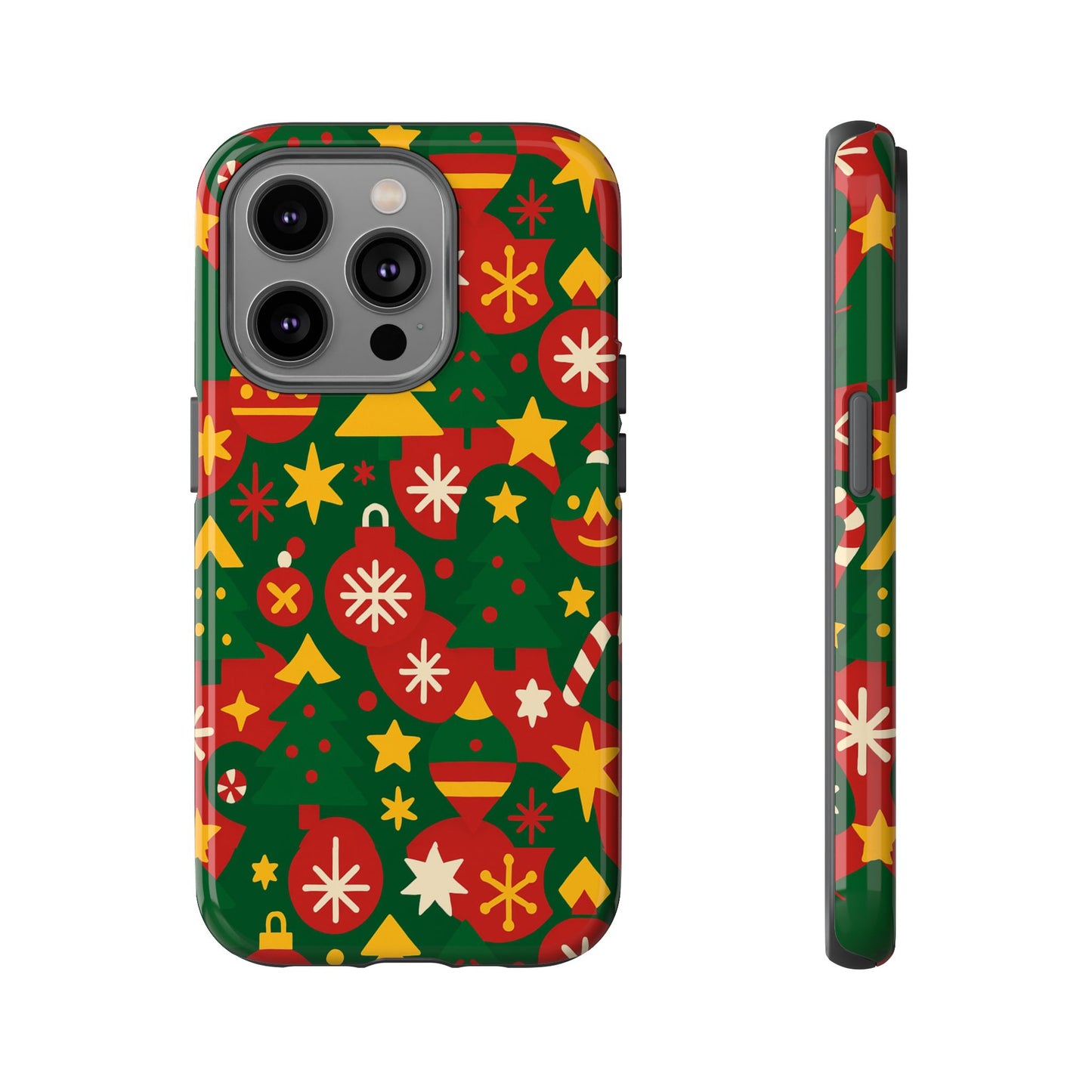 vibrant christmas phone case with festive 3d wrap design – colourful holiday protective cover compatible with iphone 13, 14, 15 & 16 – all models including pro, pro max & plus