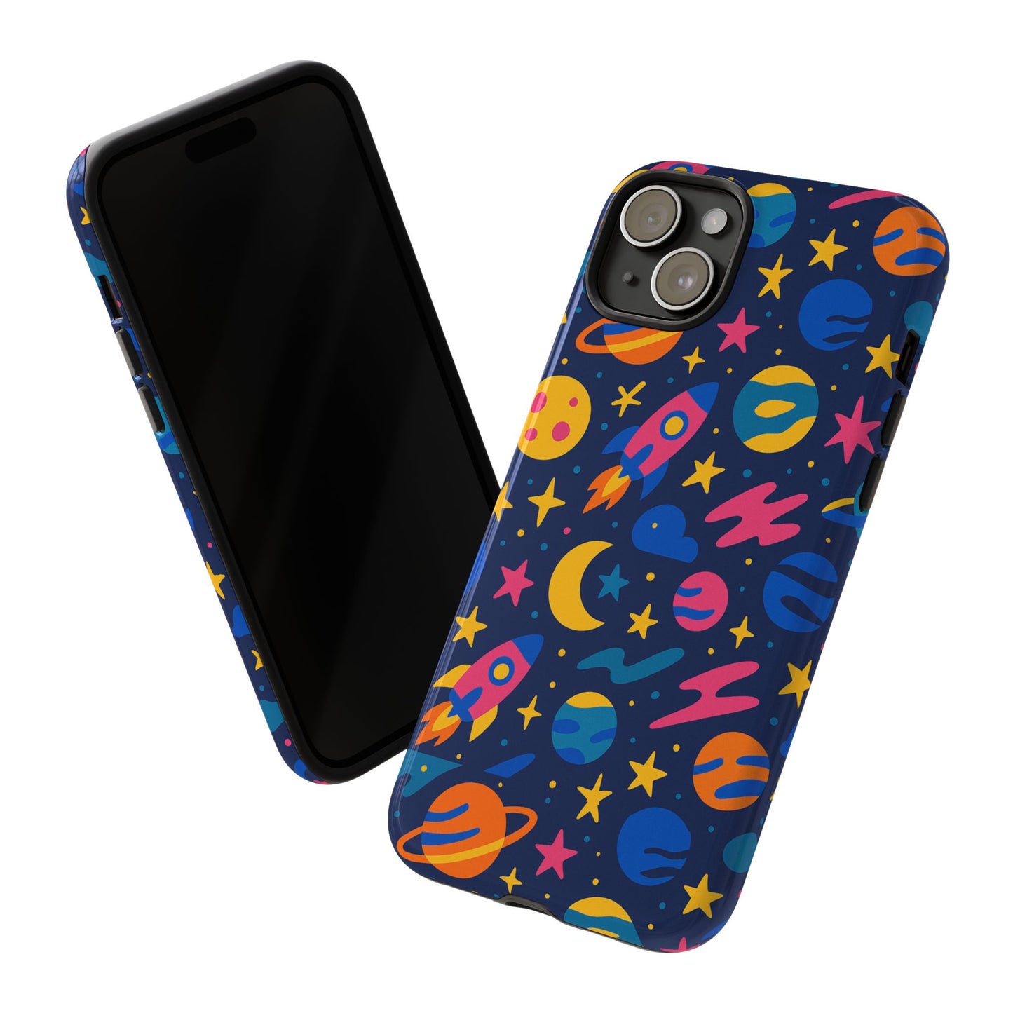 vibrant 3d space theme protective phone case for trendsetters and creatives stylish protection compatible with iphone 13, 14, 15 & 16 – all models including pro, pro max & plus